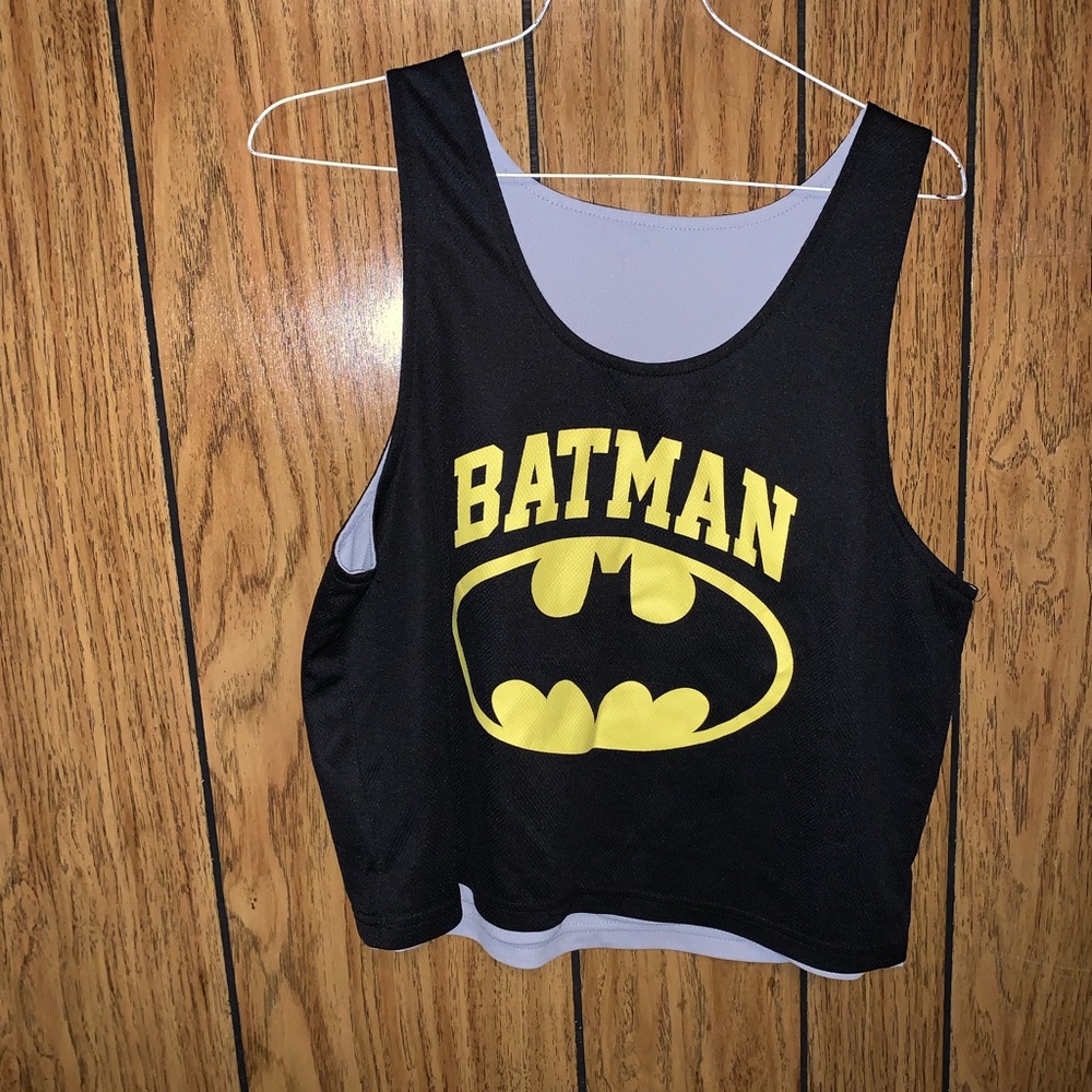 Reversible batman tank top